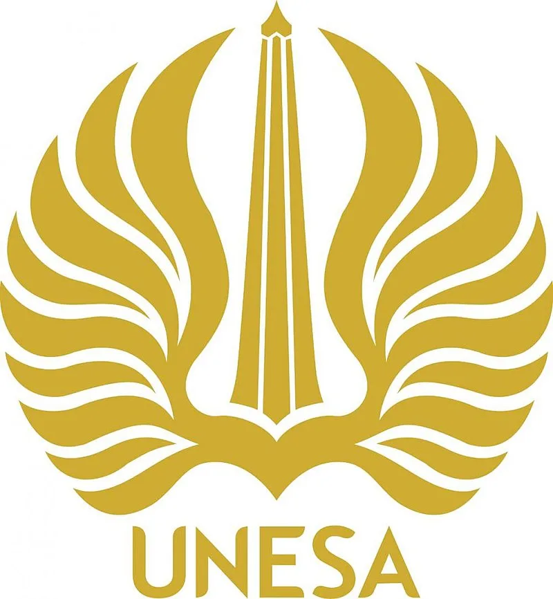 Logo UNESA Bimbel seni rupa dan desain terpercaya untuk masuk PTN favorit di Jakarta Bandung Surabaya dan Online